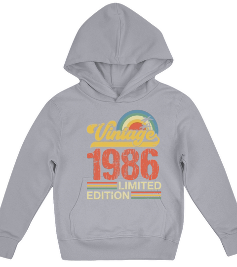 Retro Vintage 1986 Limited Edition Kids Hoodie
