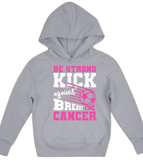 Soccer Breast Cancer Awareness Kids Hoodie