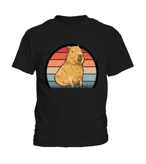 Capybara Retro Vintage Kids T-Shirt