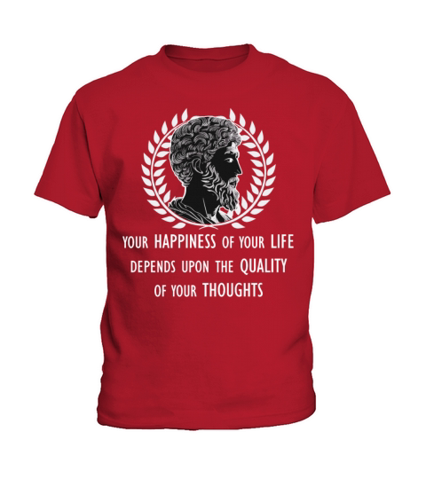 Marcus Aurelius Stoic Philosopher Stoicism Happine Kids T-Shirt