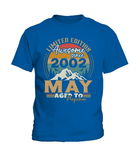 Vintage Born In May 2002 Birthday Gift Kids T-Shirt