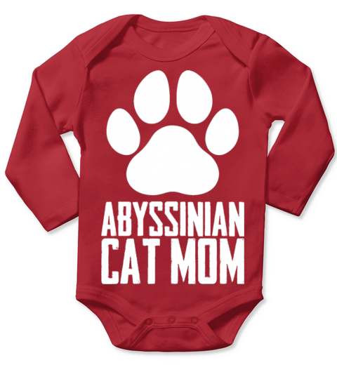Abyssinian Abyssinian cat Gift Long Sleeve Baby One-Piece
