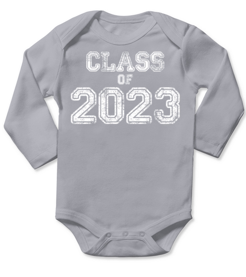 Class Of 2023 Senior 2023 Graduation Vintage Schoo Long Sleeve Baby One-Piece