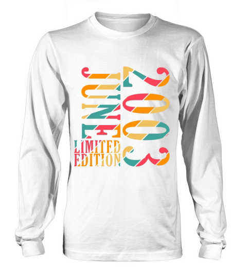 20th Birthday Vintage June 2003 Vintage 2003 Long sleeved Unisex