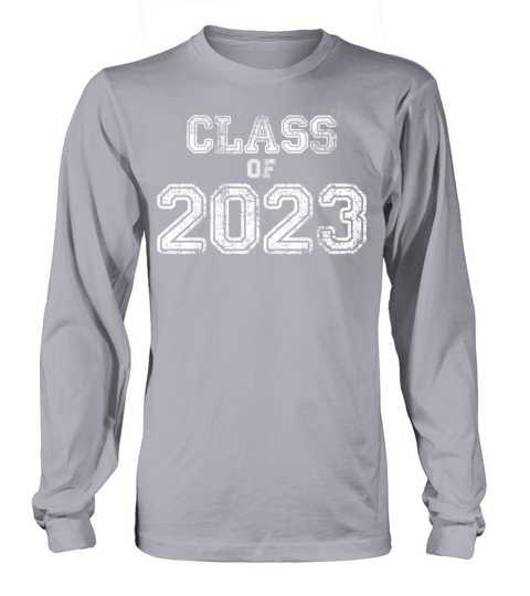 Class Of 2023 Senior 2023 Graduation Vintage Schoo Long sleeved Unisex