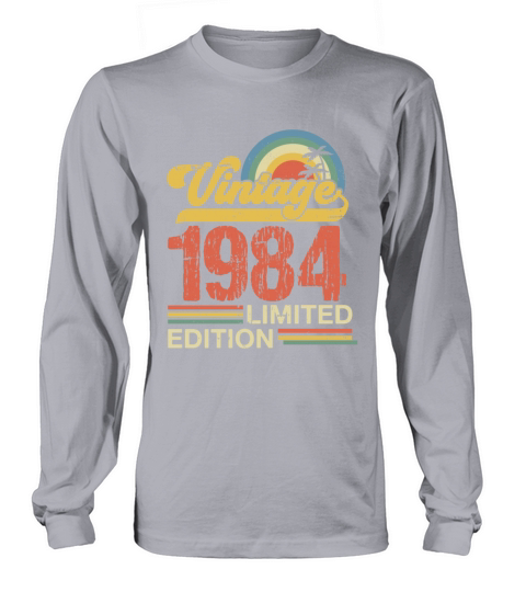Retro Vintage 1984 Limited Edition Long sleeved Unisex