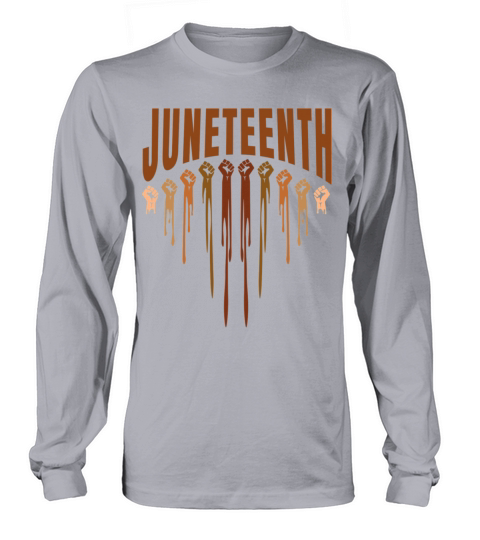 Vintage Black Melanin Juneteenth 1865 History Long sleeved Unisex