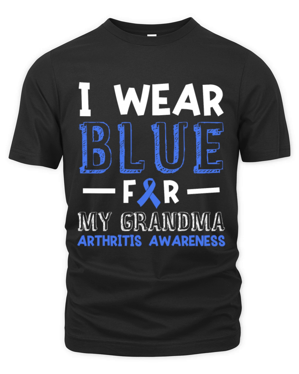 I Wear Blue For My Grandma Arthritis Awareness Organic Unisex T-shirt
