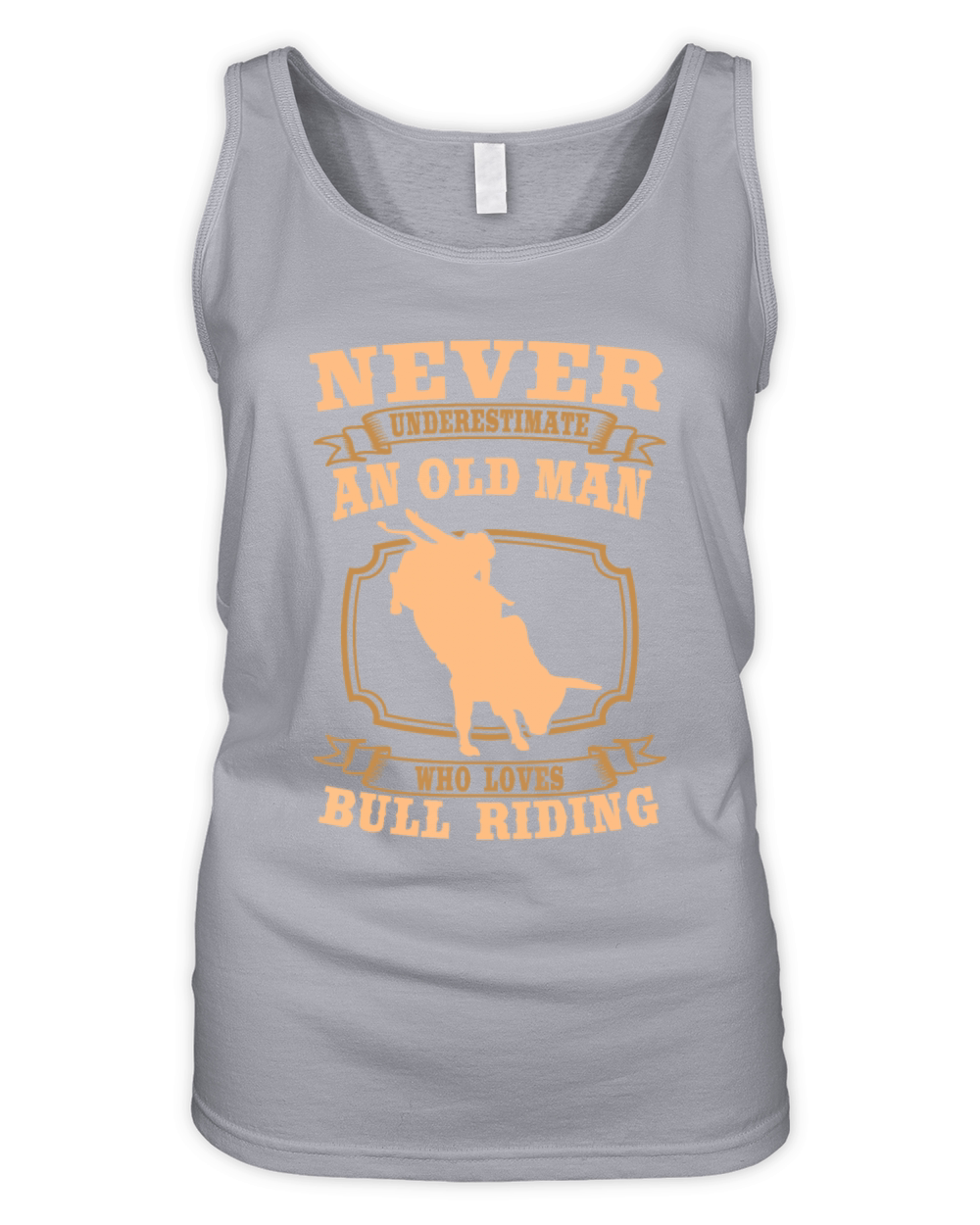 Never Underestimate An Old Man Bull Riding Rodeo S Organic Women's Tank Top