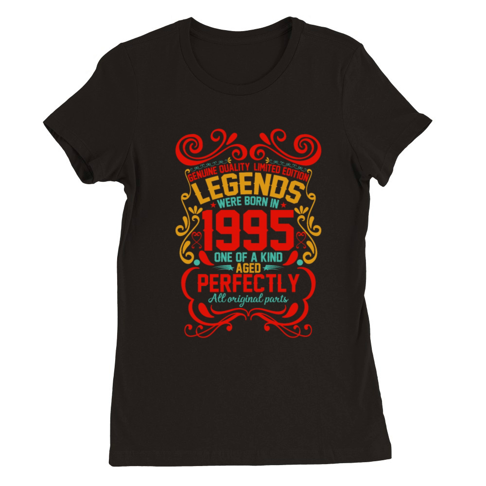 Vintage Authentic 1995 Birthday Gifts idea Premium Womens Crewneck T-shirt