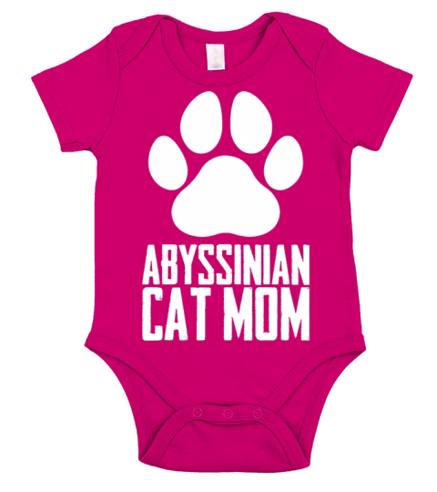Abyssinian Abyssinian cat Gift Short Sleeve Baby One-Piece