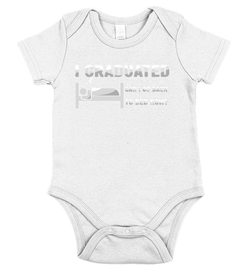 Back To Bed Graduate Graduating 2023 Graduation Short Sleeve Baby One-Piece