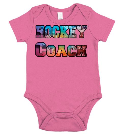 Hockey Coach watercolor Short Sleeve Baby One-Piece