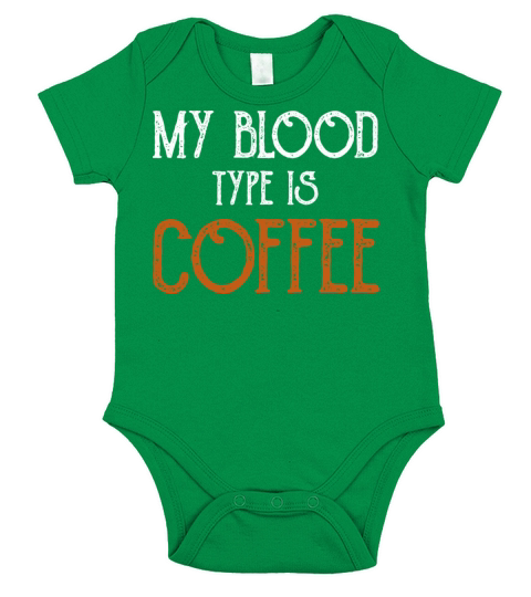 My Blood Type Is Coffee Breakfast Short Sleeve Baby One-Piece