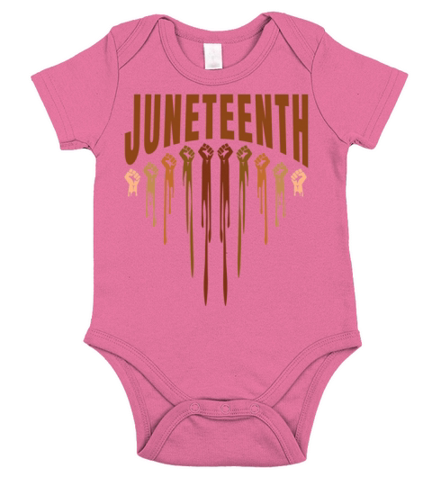 Vintage Black Melanin Juneteenth 1865 History Short Sleeve Baby One-Piece