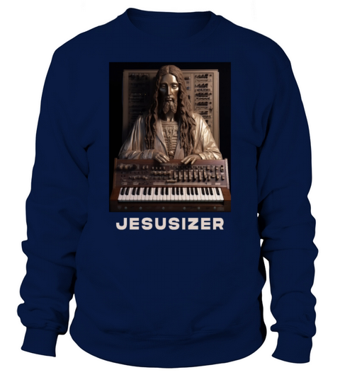 Jesusizer Vintage Jesus Synthesizer Analog Synth Sweatshirt Unisex