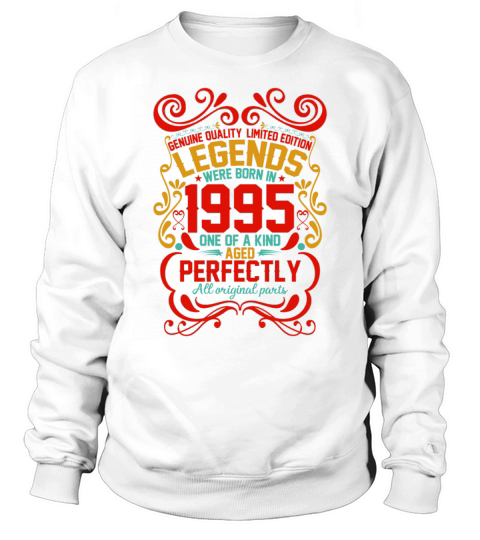 Vintage Authentic 1995 Birthday Gifts idea Sweatshirt Unisex