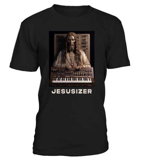 Jesusizer Vintage Jesus Synthesizer Analog Synth T-Shirt Unisex