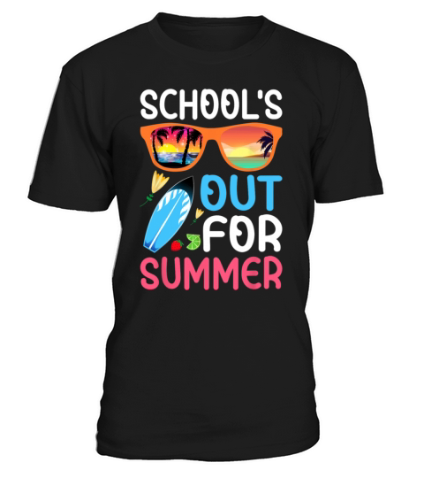 Retro Last Day of Schools Out For Summer Teacher T-Shirt Unisex