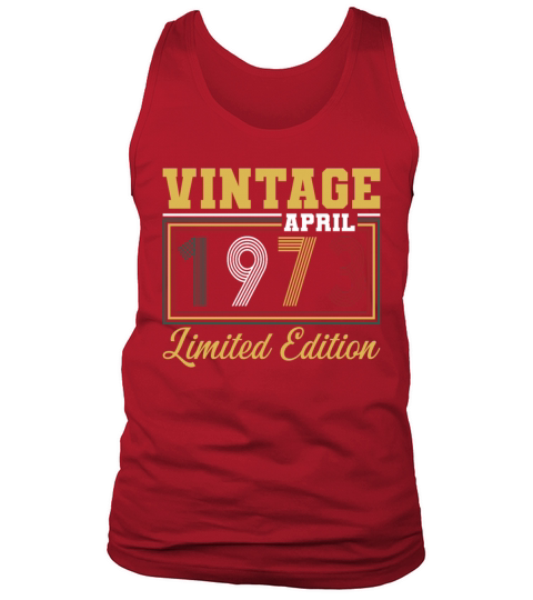 50th birthday vintage april 1973 born in 1973 Tank Top Unisex