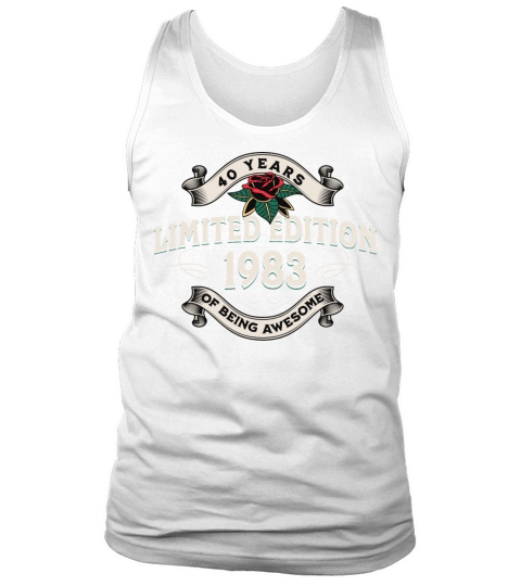 Vintage 1983 40 Years Being Awesome 40th Birthday Tank Top Unisex