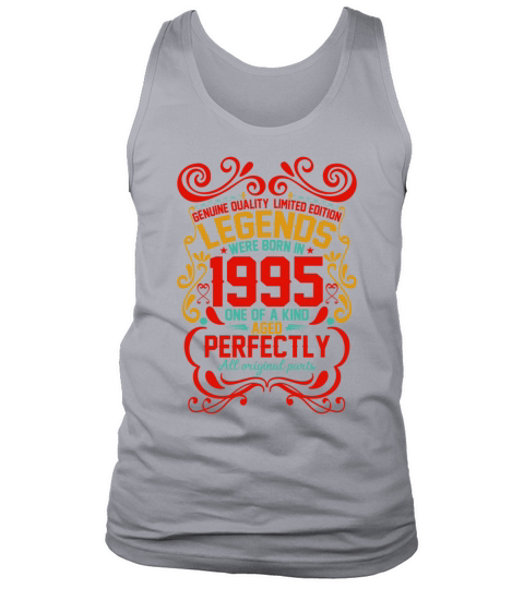 Vintage Authentic 1995 Birthday Gifts idea Tank Top Unisex