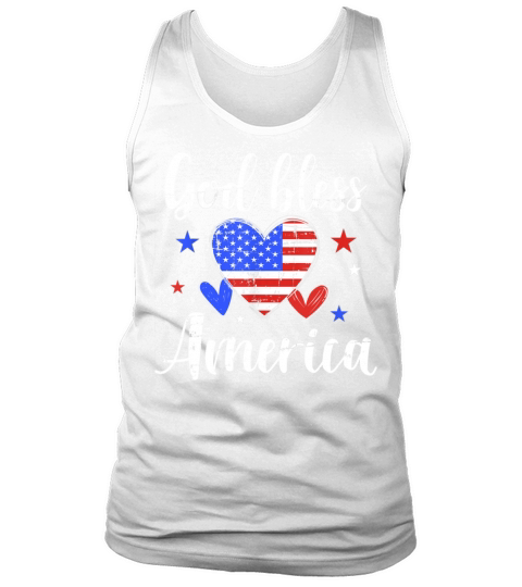 Vintage God Bless America 4th Of July Tank Top Unisex