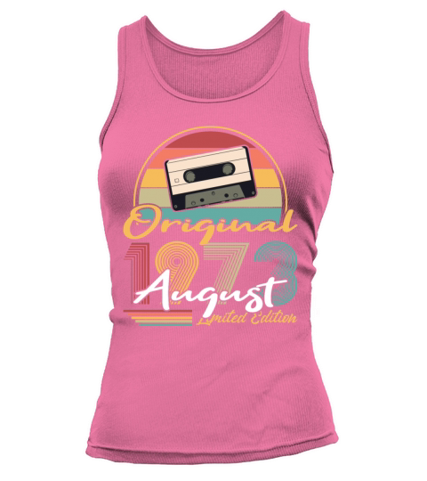 50th birthday august 1973 original 1973 Tank top Woman