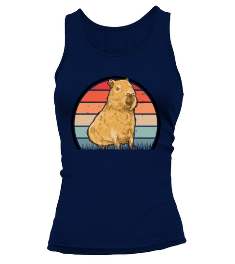 Capybara Retro Vintage Tank top Woman