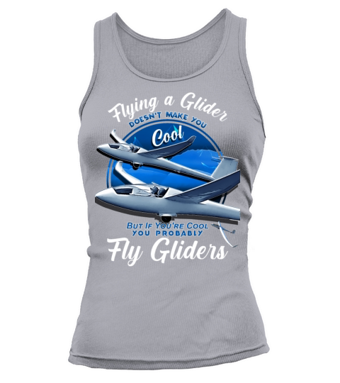 Fly a Glider Engineless Airplane Gliders with a co Tank top Woman