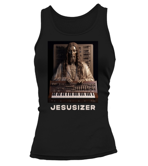 Jesusizer Vintage Jesus Synthesizer Analog Synth Tank top Woman