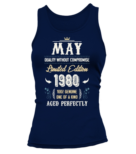 May 1980 Vintage Birthday Present Tank top Woman