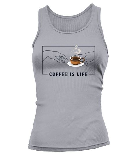 Michelangelo Creation of Adam Coffee Latte Art Tank top Woman