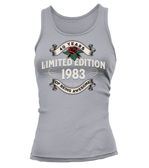 Vintage 1983 40 Years Being Awesome 40th Birthday Tank top Woman
