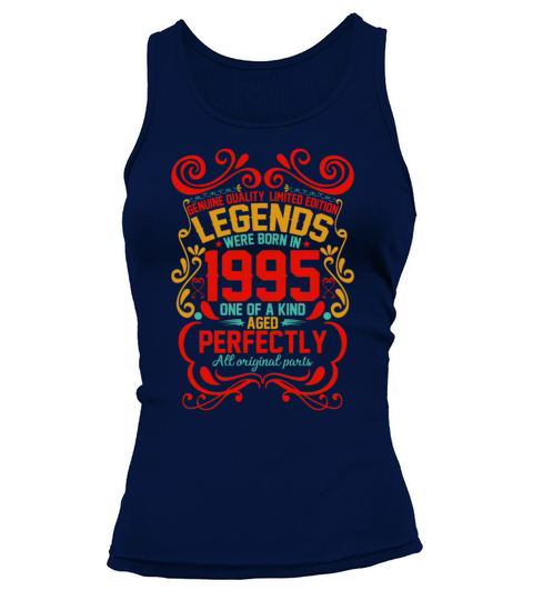 Vintage Authentic 1995 Birthday Gifts idea Tank top Woman