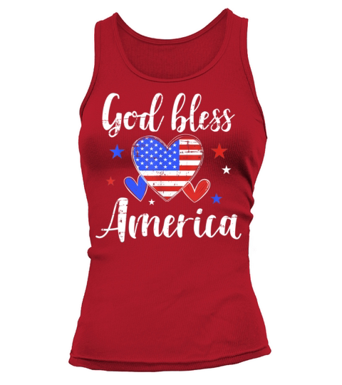 Vintage God Bless America 4th Of July Tank top Woman