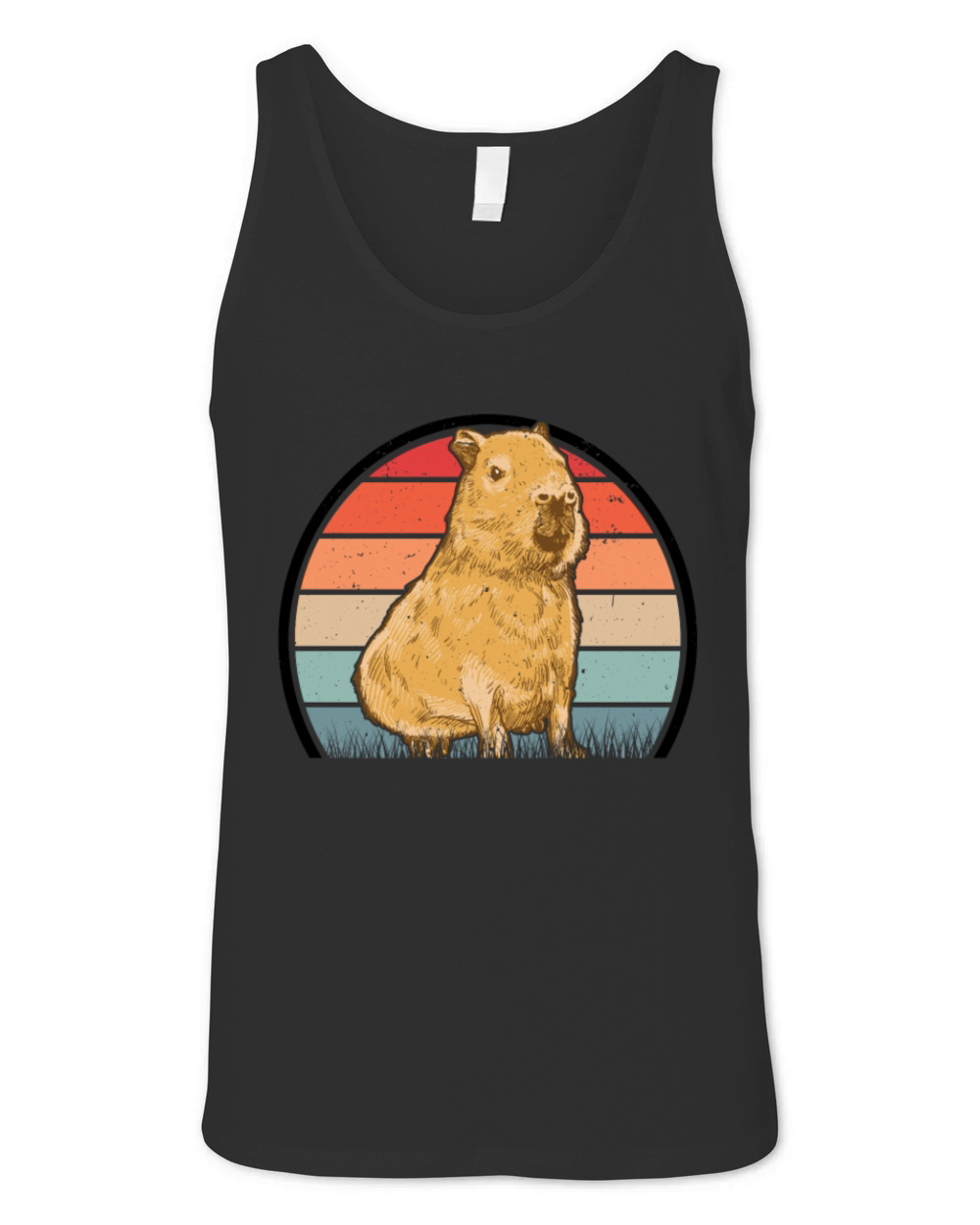 Capybara Retro Vintage Unisex Jersey Tank