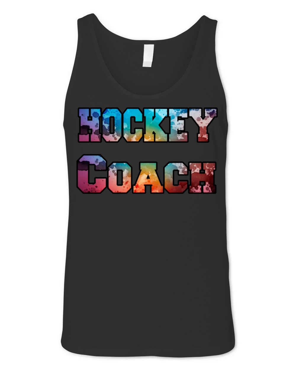 Hockey Coach watercolor Unisex Jersey Tank