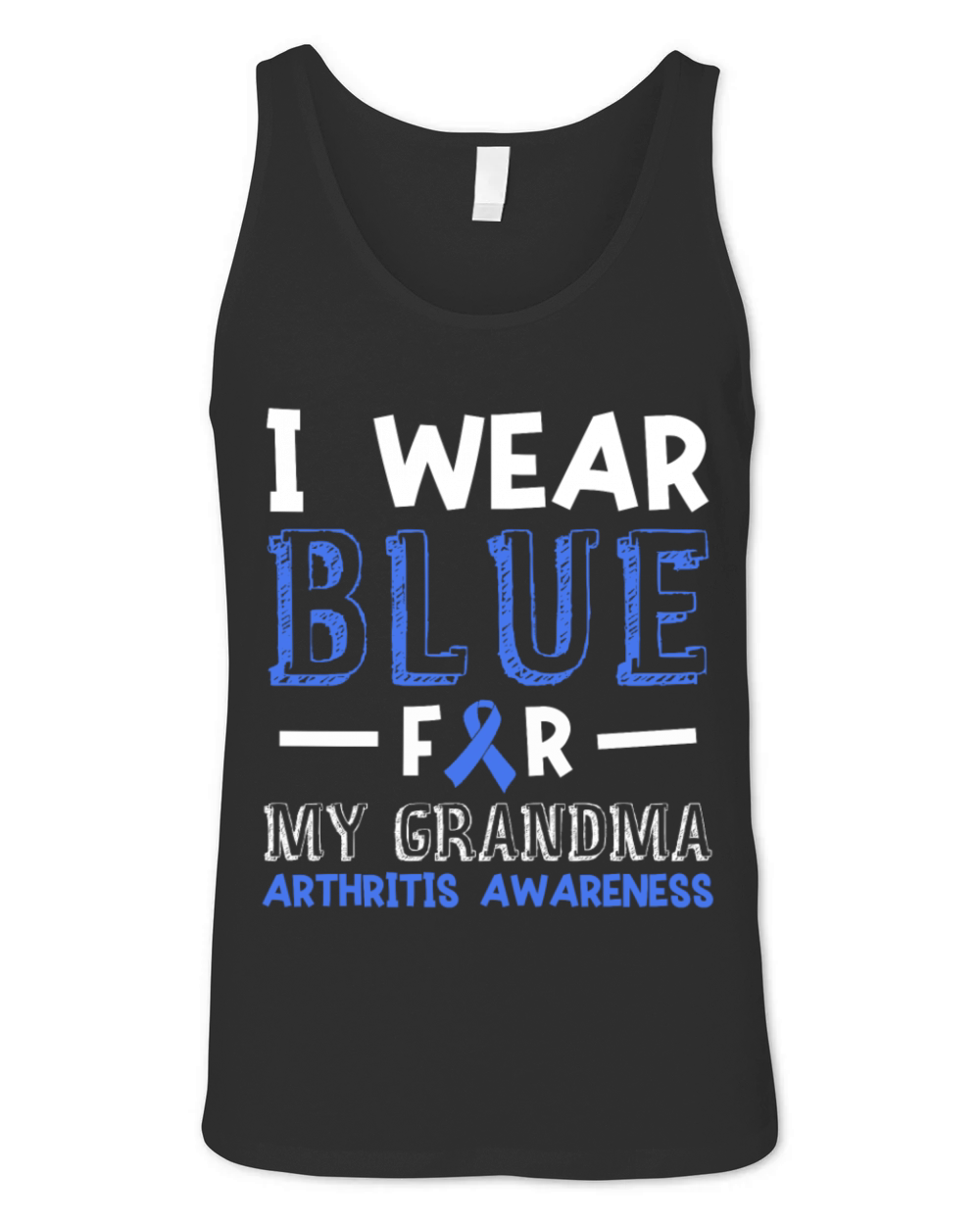 I Wear Blue For My Grandma Arthritis Awareness Unisex Jersey Tank