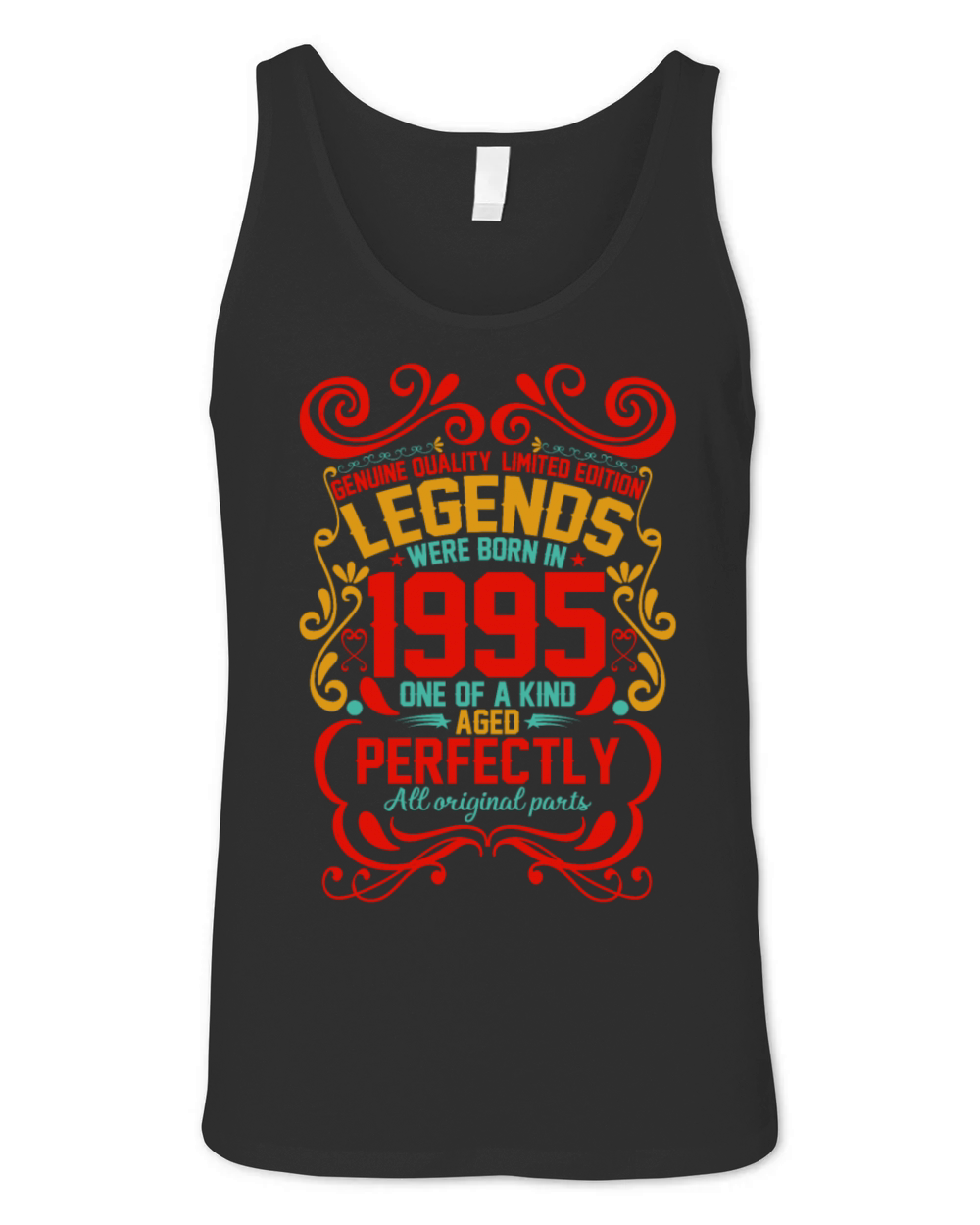 Vintage Authentic 1995 Birthday Gifts idea Unisex Jersey Tank