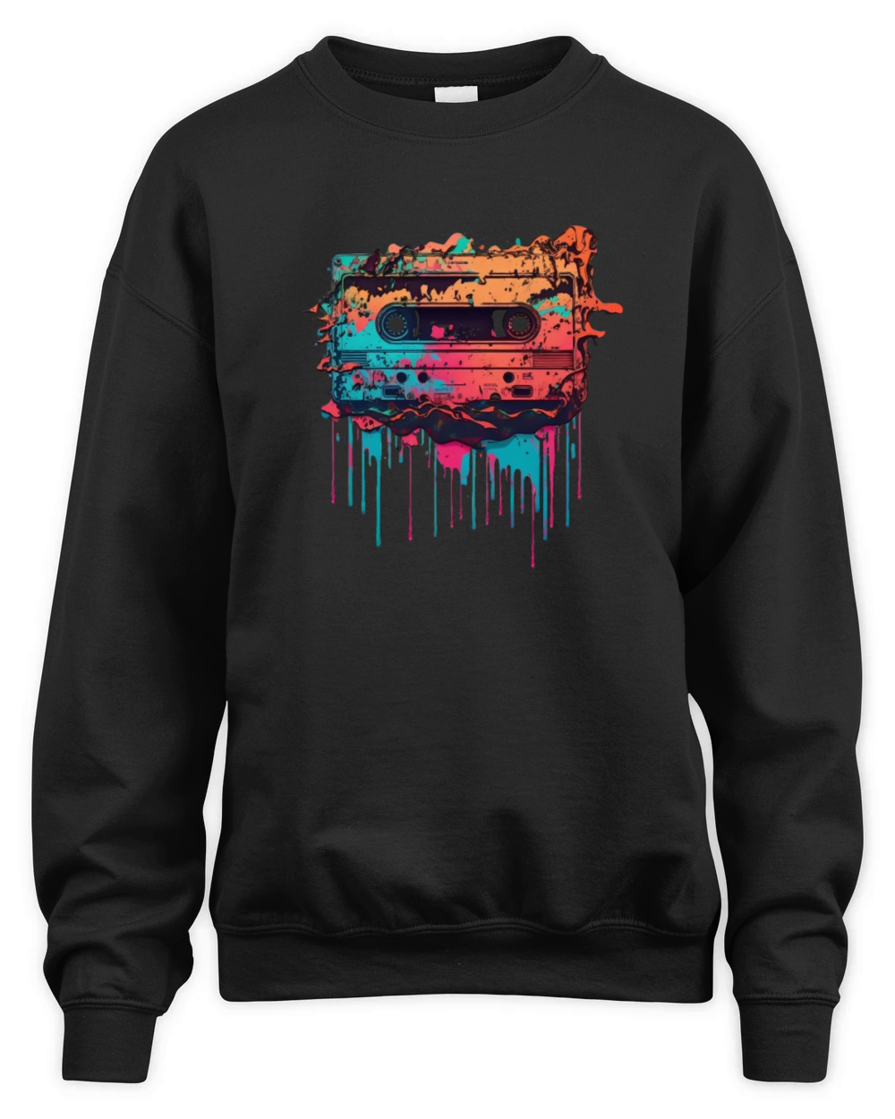 Music cassette retro Unisex Premium Crewneck Sweatshirt