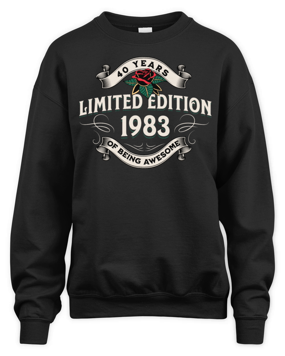 Vintage 1983 40 Years Being Awesome 40th Birthday Unisex Premium Crewneck Sweatshirt