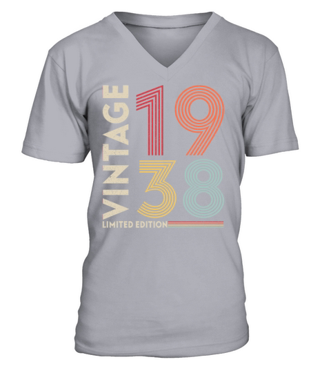 85 years old - 85th birthday - March 1938 V-Neck T-shirt