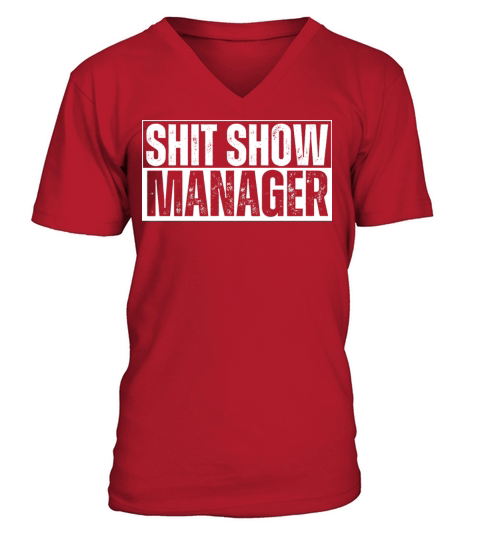 Cool Funny Manager Jokes Hilarious Vintage Quotes V-Neck T-shirt
