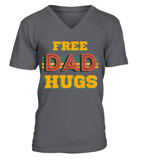 Free Dad Hugs V-Neck T-shirt