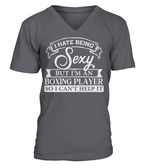 Vintage Boxing Design With A Funny Sayings V-Neck T-shirt