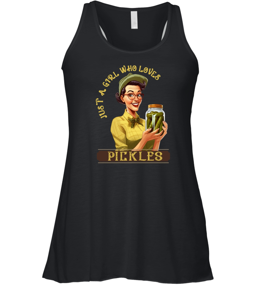 A Girl who Loves Pickles Women's Flowy Tank Top