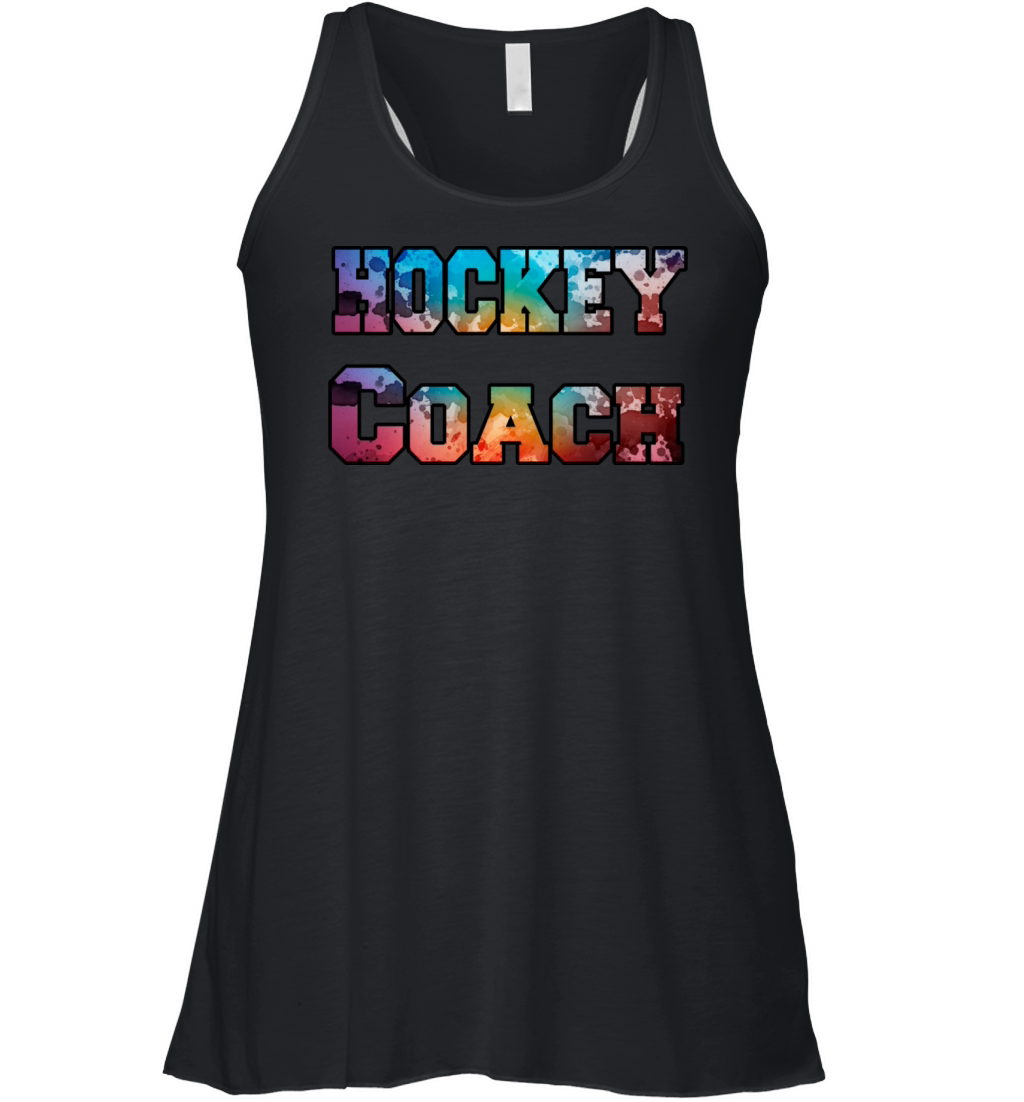 Hockey Coach watercolor Women's Flowy Tank Top
