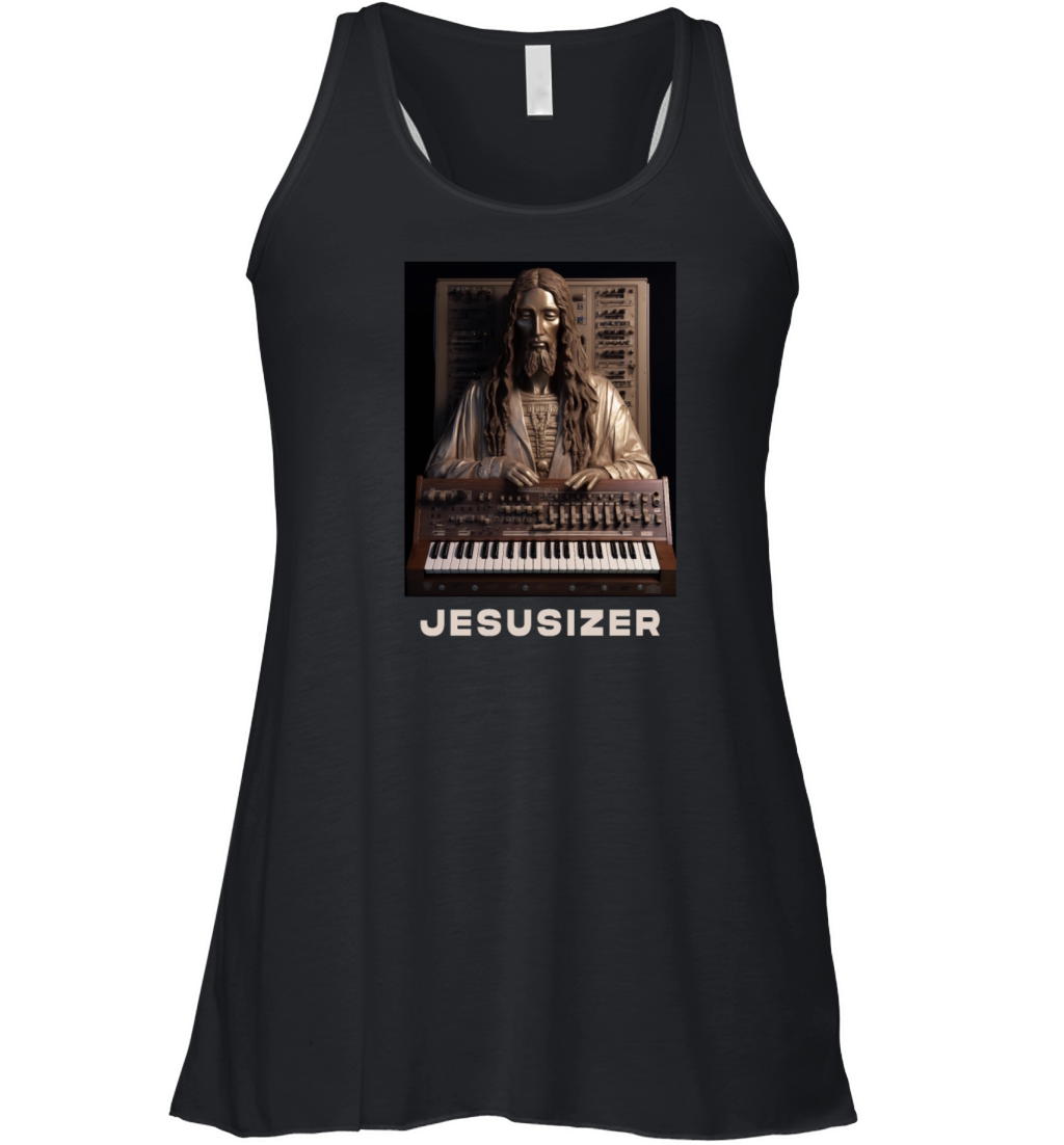 Jesusizer Vintage Jesus Synthesizer Analog Synth Women's Flowy Tank Top