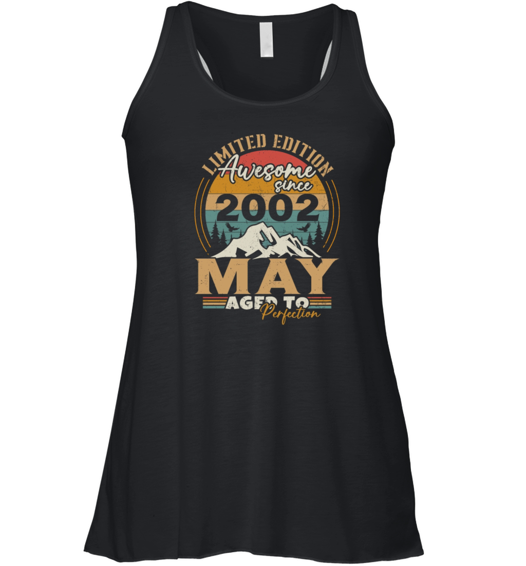 Vintage Born In May 2002 Birthday Gift Women's Flowy Tank Top